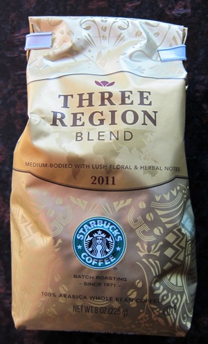 3 region blend coffee from starbucks