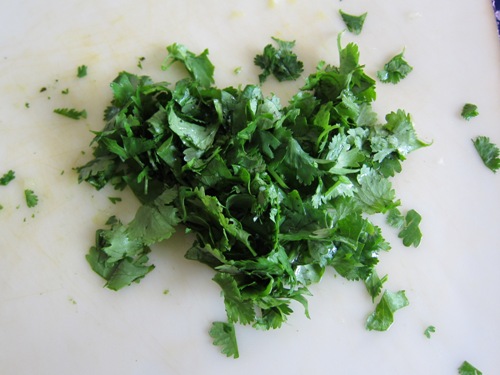 mango-salsa-step-cilantro chopped cilantro