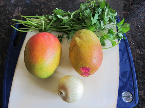 ingredients for mango salsa