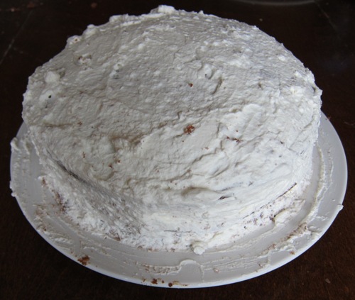 White Frosted Cake