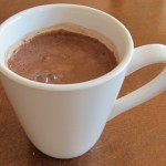 a cup of double chocolate hot cocoa