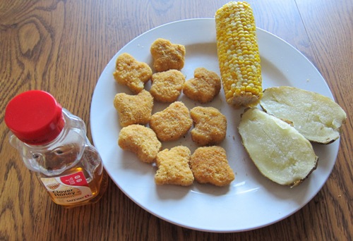 Microwave Dinner Of En Nuggets With Corn On The Cob And Baked Microwave Dinner Of En Nuggets With Corn On The Cob And Baked Potato By Melanie Cooks Foodblogs