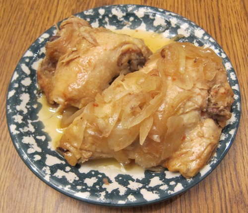 2 ingredient chicken onion stew