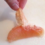 peeling grapefruit