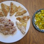 ocean perch quinoa mango salsa dinner