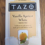tazo vanilla apricot white tea package