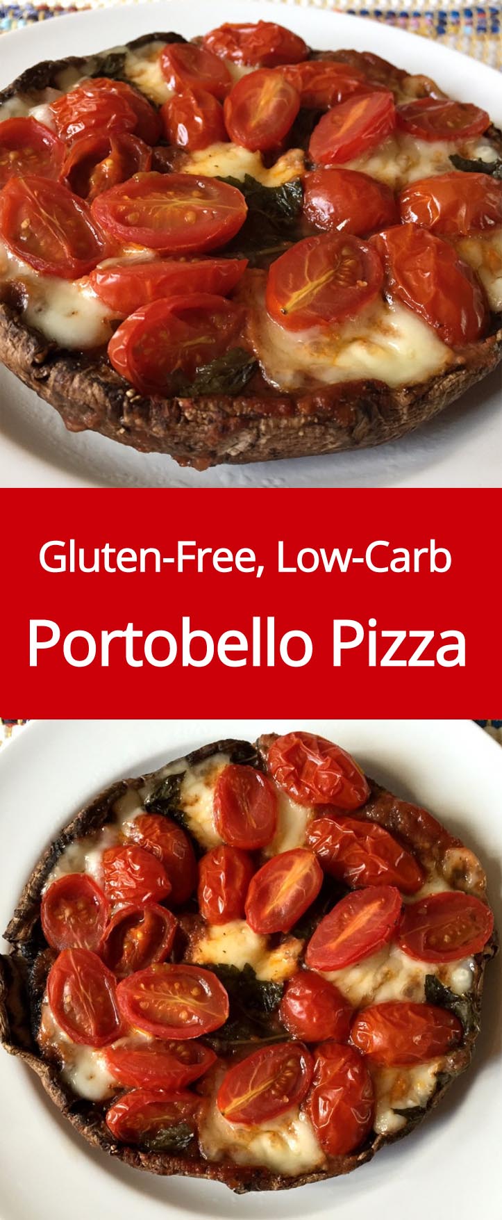 Portobello Pizza Recipe With Cherry Tomatoes, Basil And Fresh Mozarella