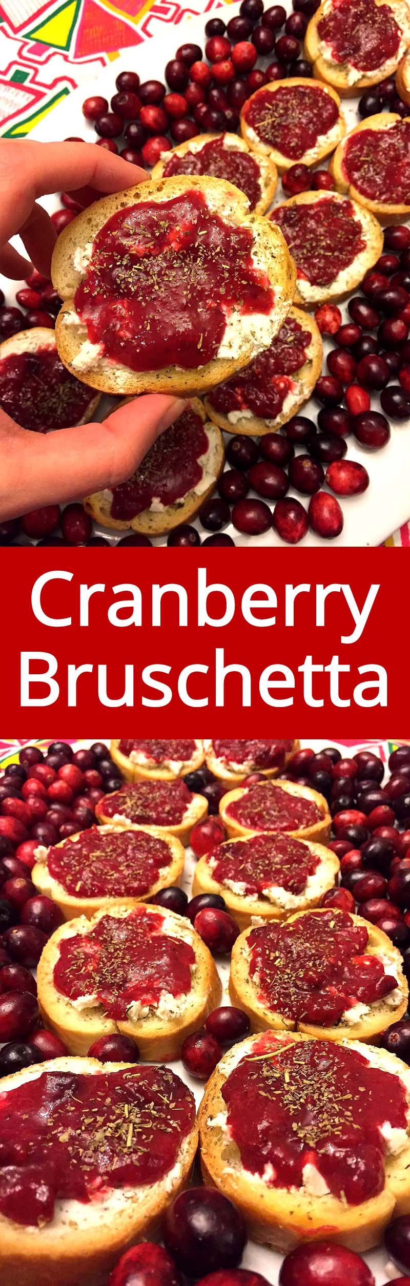 Easy Cranberry Goat Cheese Bruschetta Appetizer Recipe Melanie Cooks