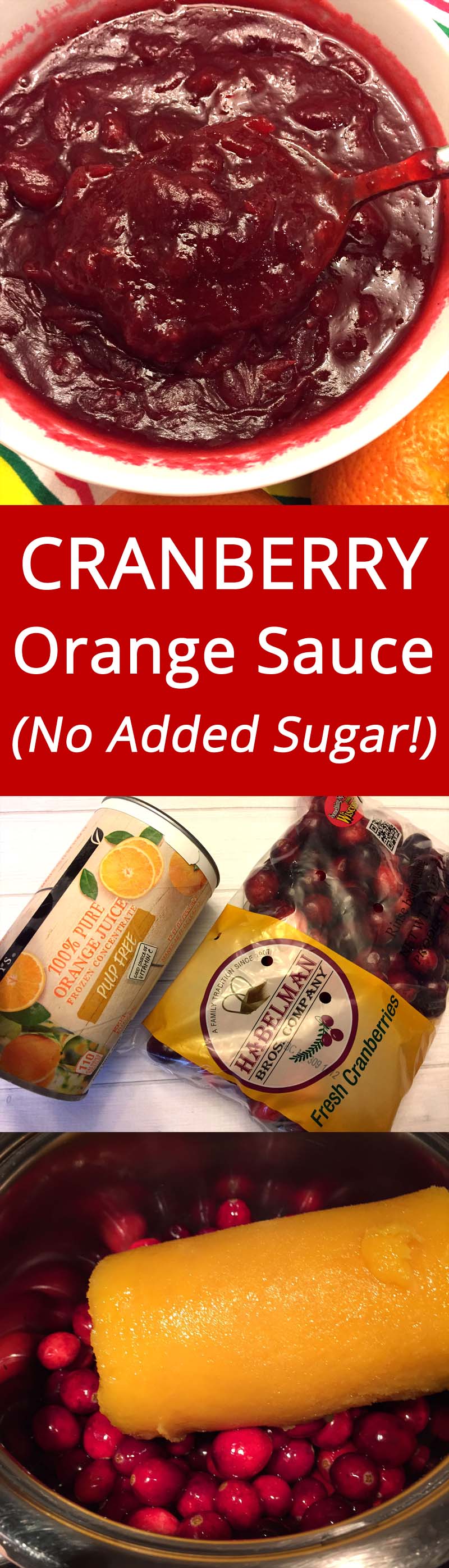 Cranberry Orange Sauce With No Added Sugar Easy Healthy 2Ingredient