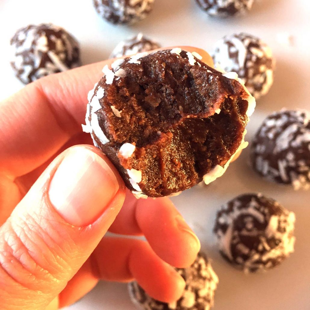 Coconut Balls Healthy No Bake Coconut Truffles Recipe Melanie Cooks