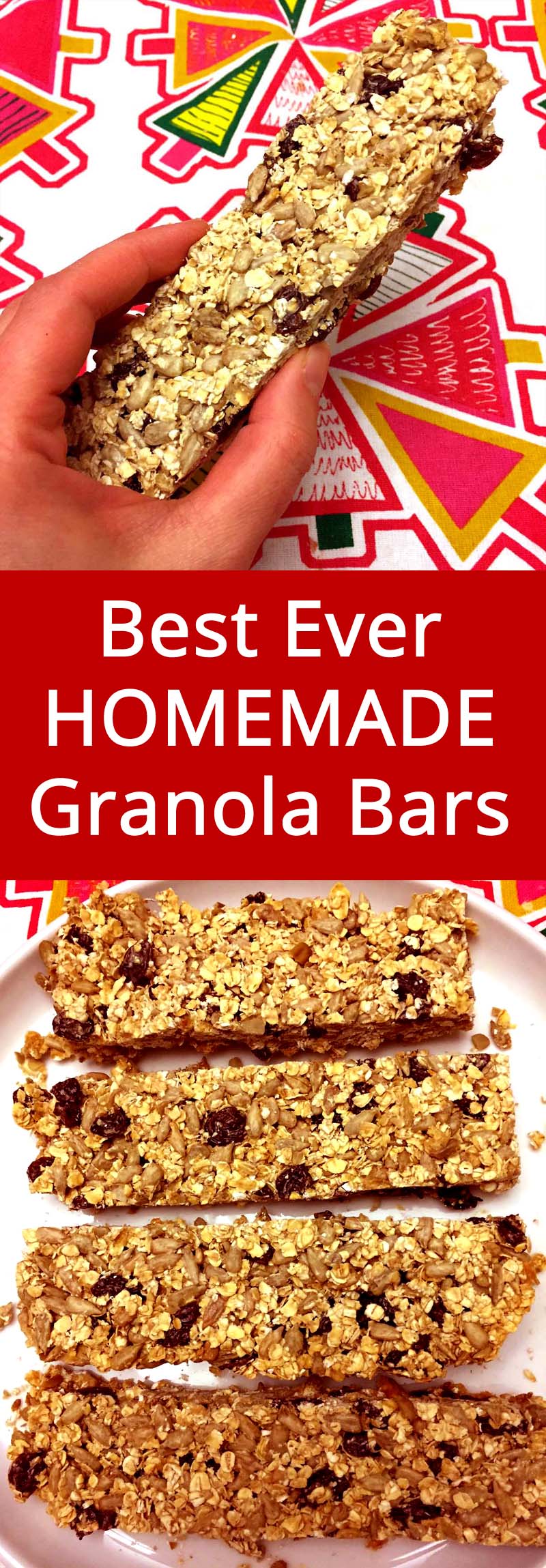 Easy Homemade NutFree Granola Bars Recipe Melanie Cooks