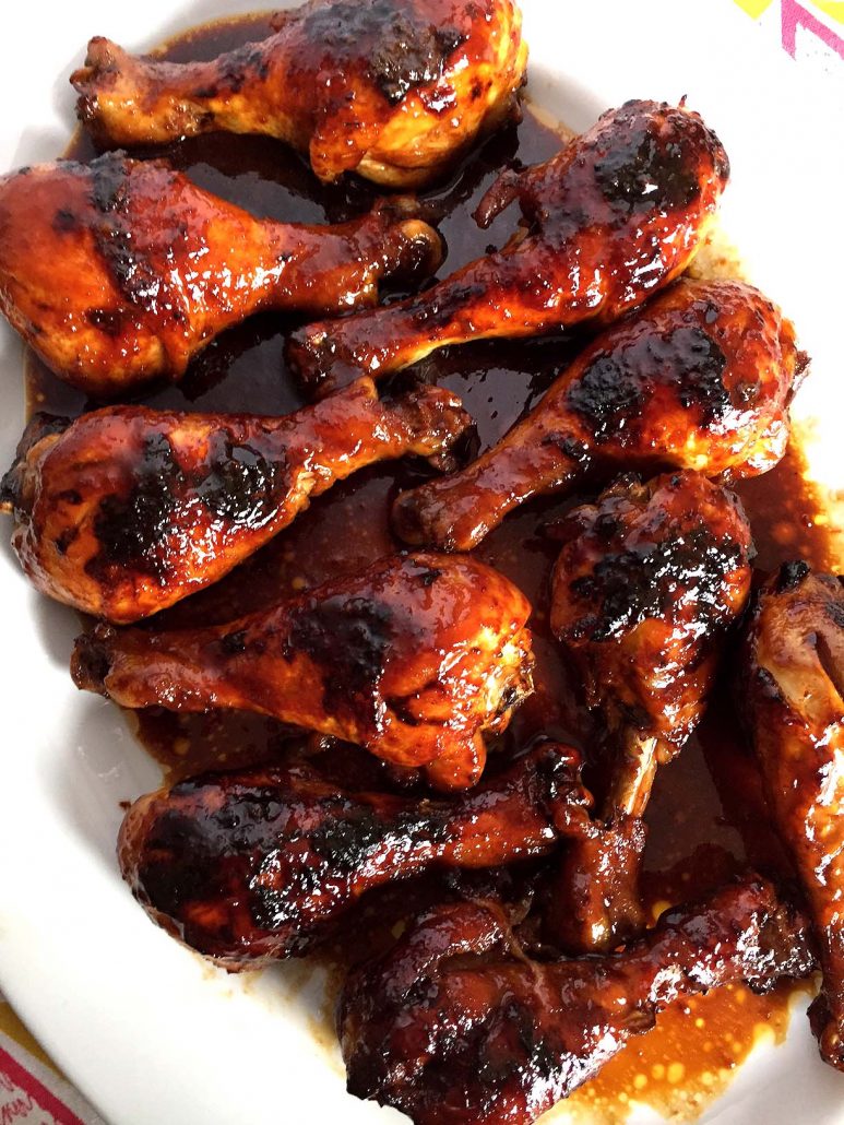 Easy Honey Soy Bbq Baked Chicken Legs Recipe Melanie Cooks with regard to Honey Roasted Chicken Legs