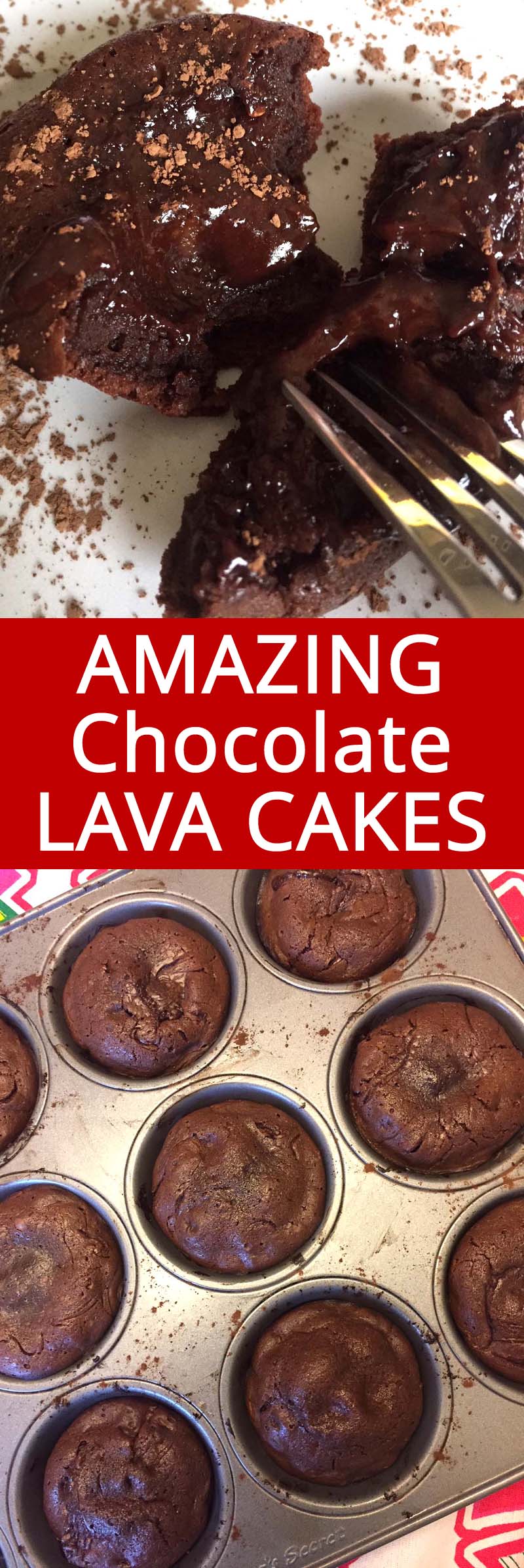 OMG these molten chocolate lava cakes are so easy to make using muffin tins - genius! I love chocolate lava cake, yum yum yum yummy yum yum!