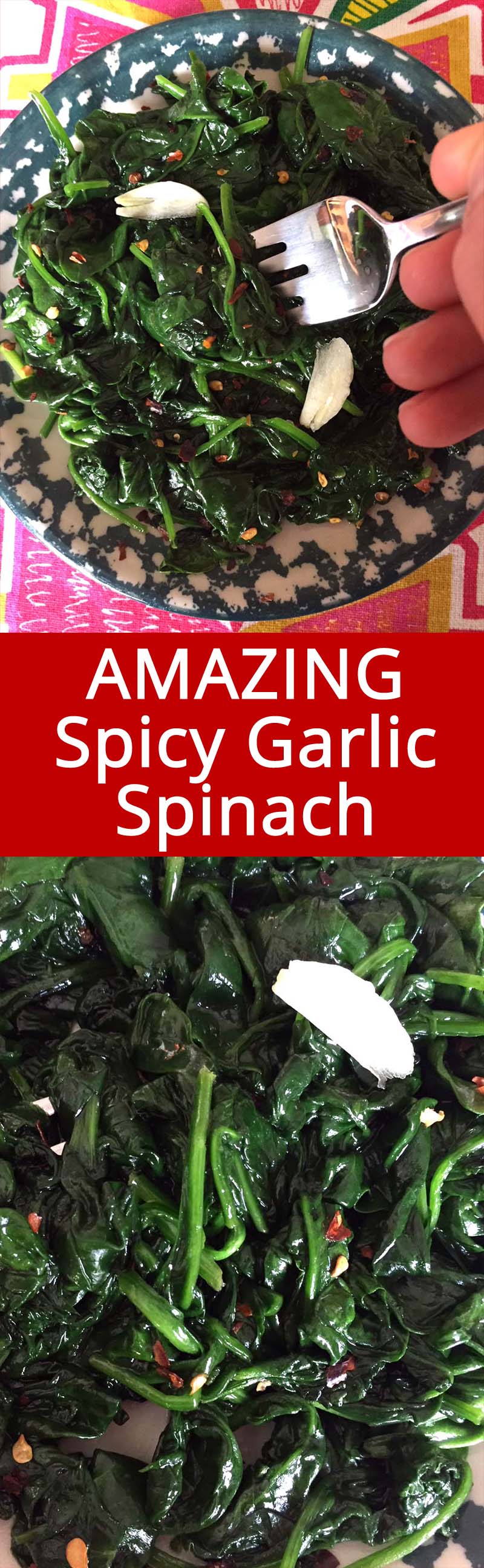 Spicy Garlic Sauteed Spinach Recipe Melanie Cooks