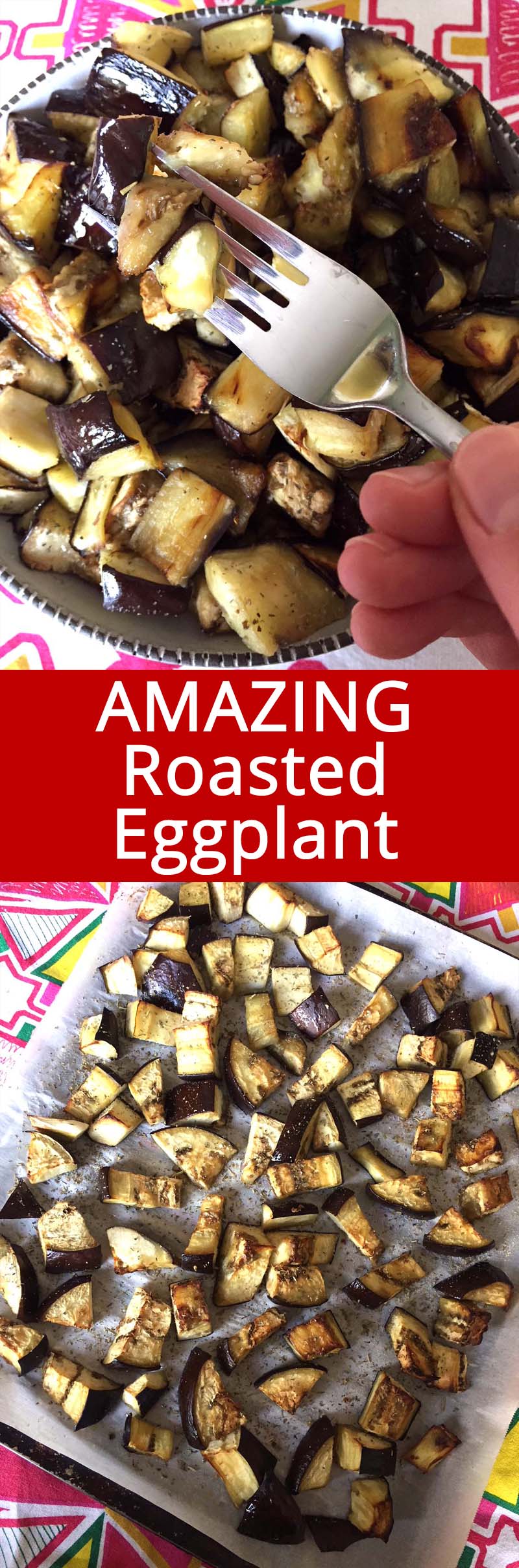 Easy Healthy Roasted Eggplant Cubes Recipe Melanie Cooks