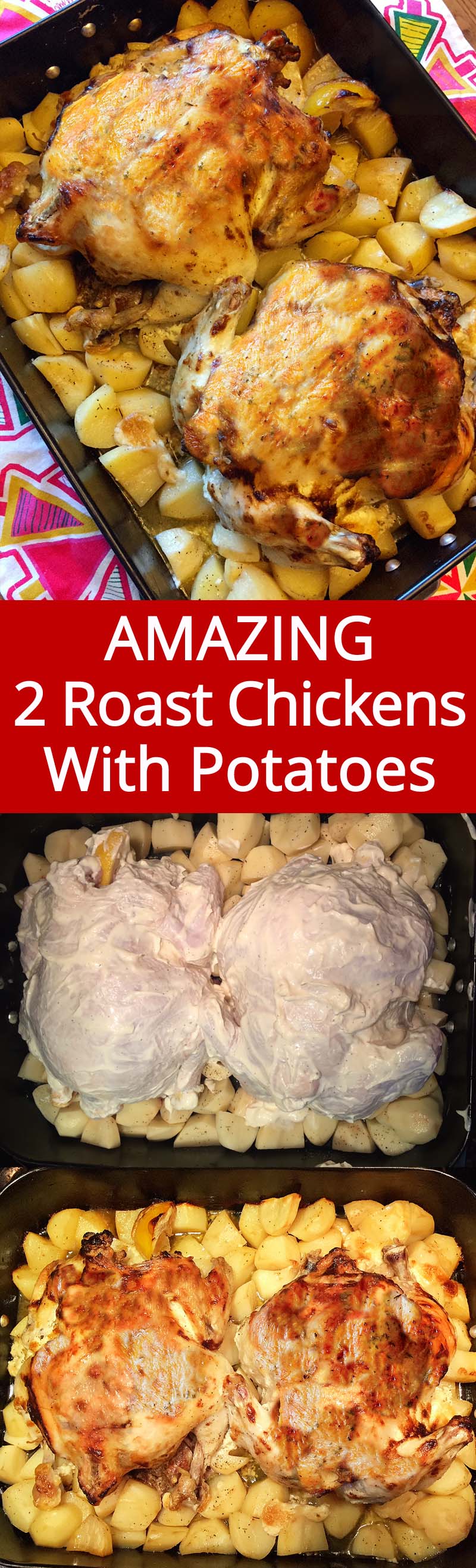 Two Whole Roasted Chickens With Potatoes At The Same Time Melanie Cooks