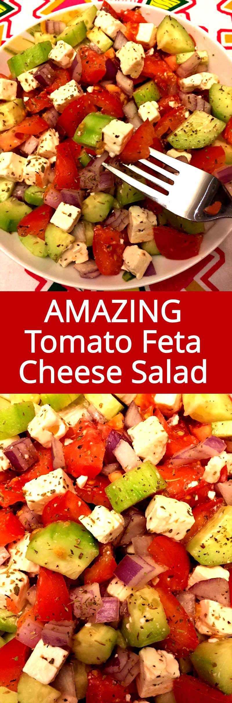 Tomato Cucumber Feta Cheese Greek Salad Recipe Melanie Cooks