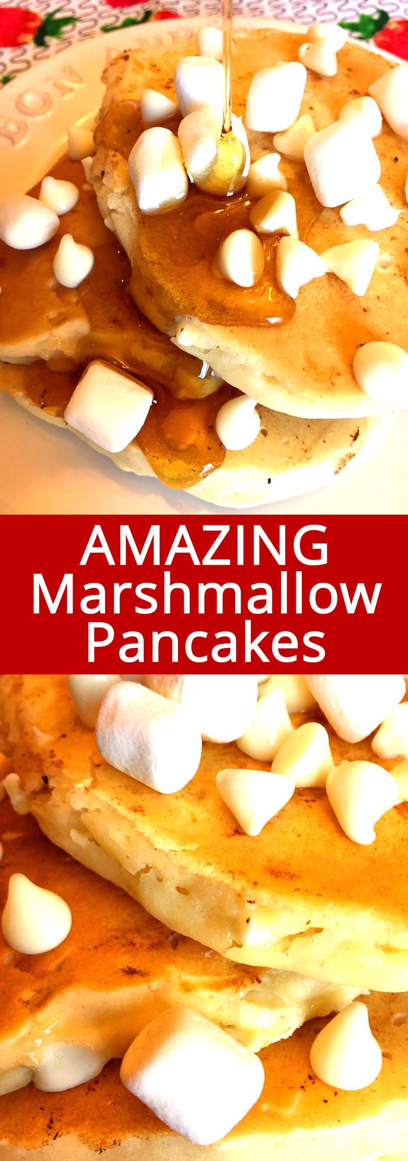 Marshmallow Pancakes Recipe With White Chocolate Chips Melanie Cooks