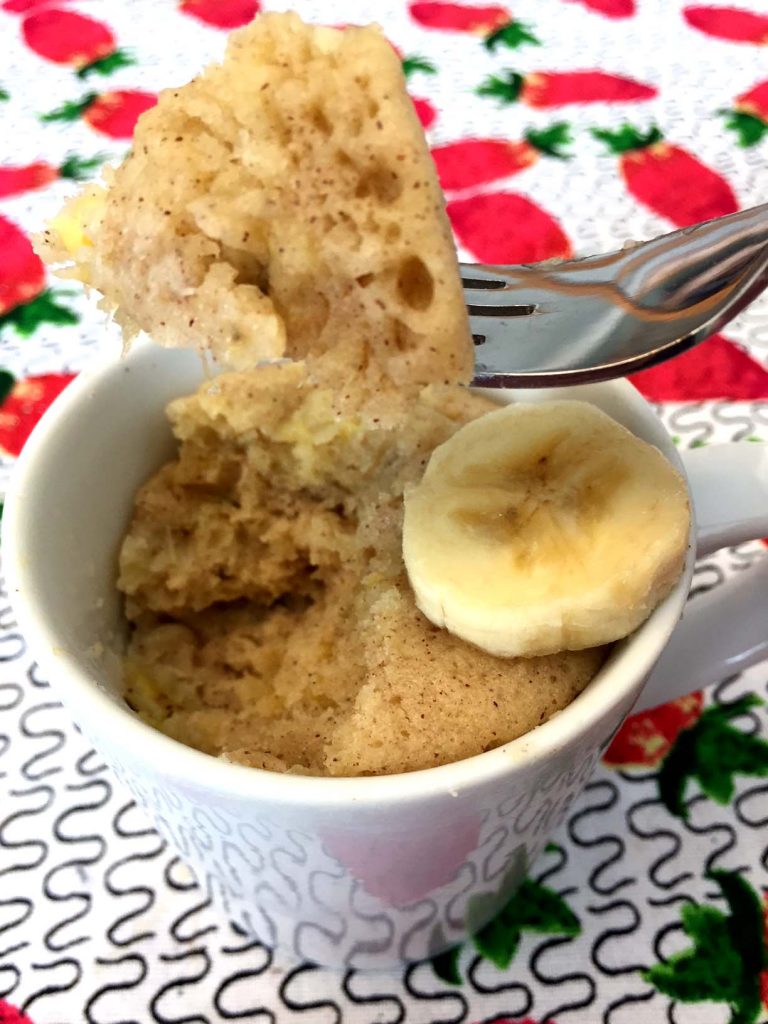 GlutenFree Banana Bread Mug Cake Microwave Recipe Melanie Cooks