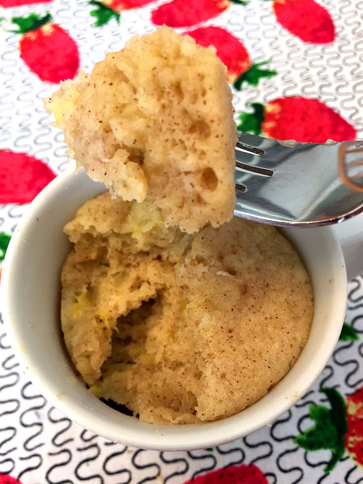 GlutenFree Banana Bread Mug Cake Microwave Recipe Melanie Cooks