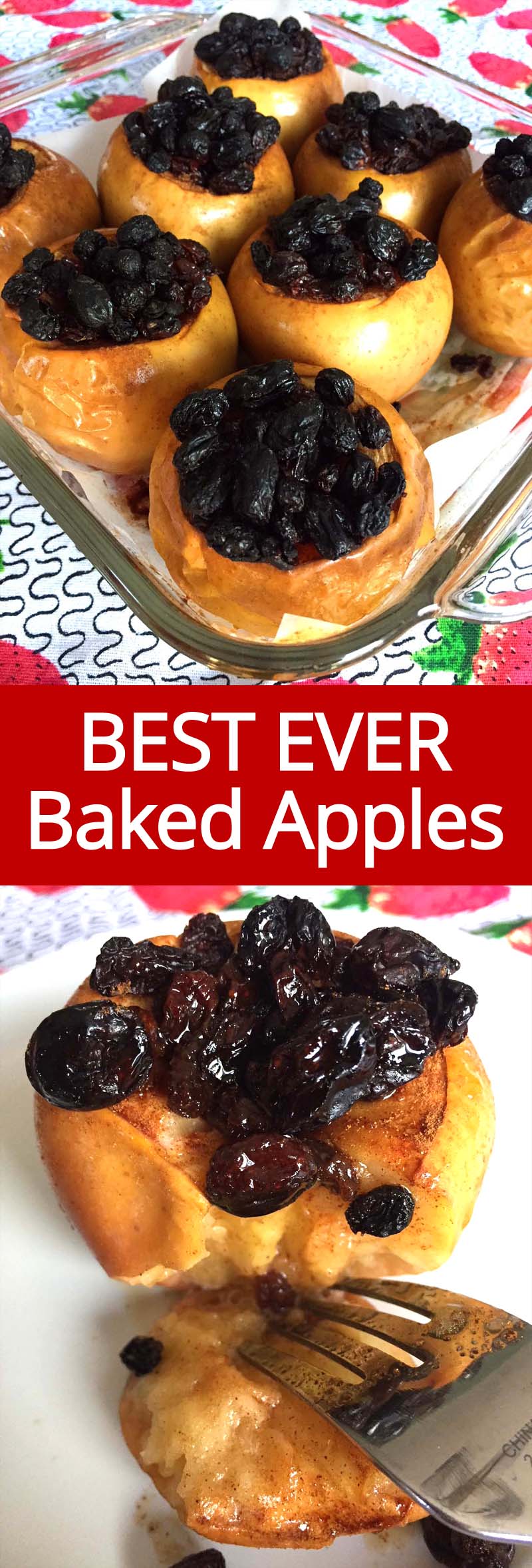 Healthy Baked Apples Stuffed With Raisins And Cinnamon No Sugar Added