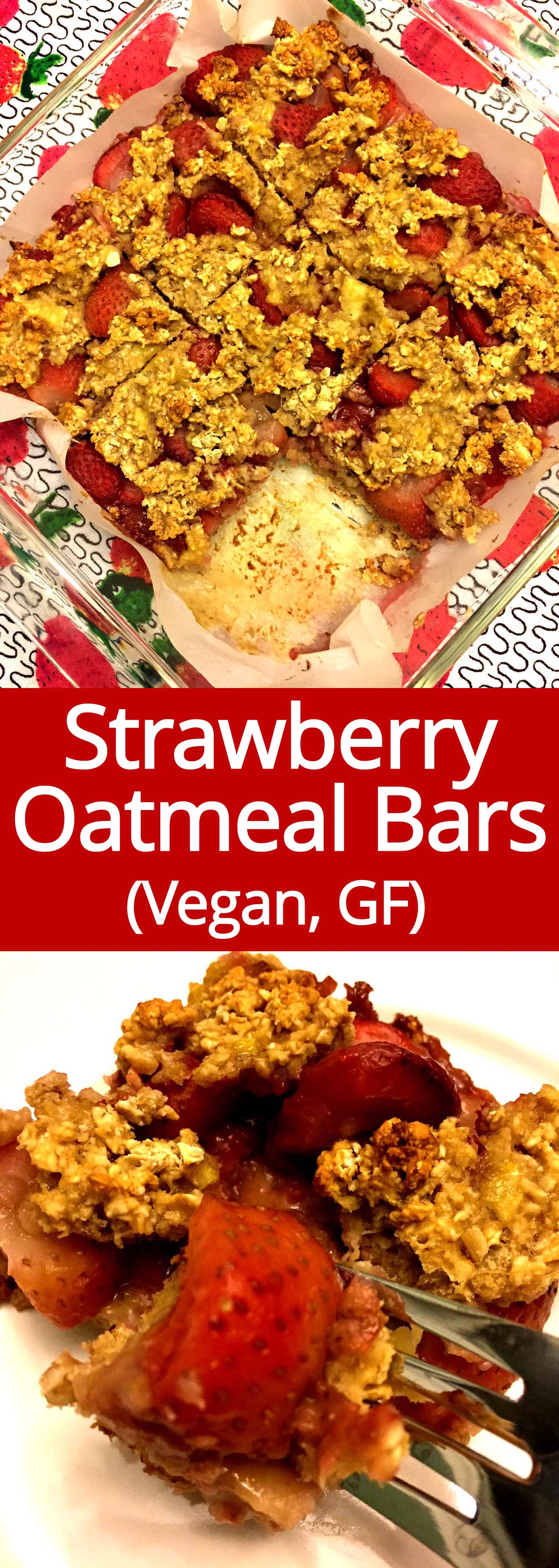 Strawberry Banana Oatmeal Breakfast Bars (Vegan, GlutenFree) Melanie