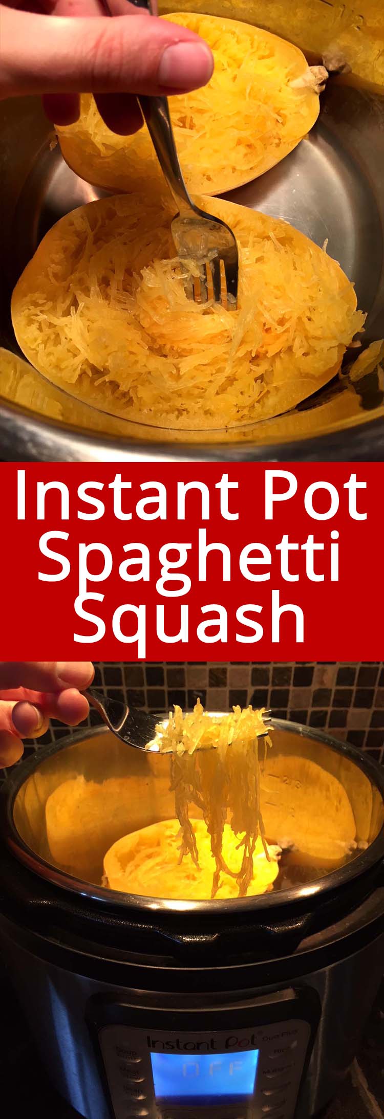 Instant Pot Spaghetti Squash (Whole or Cut In Half) Melanie Cooks