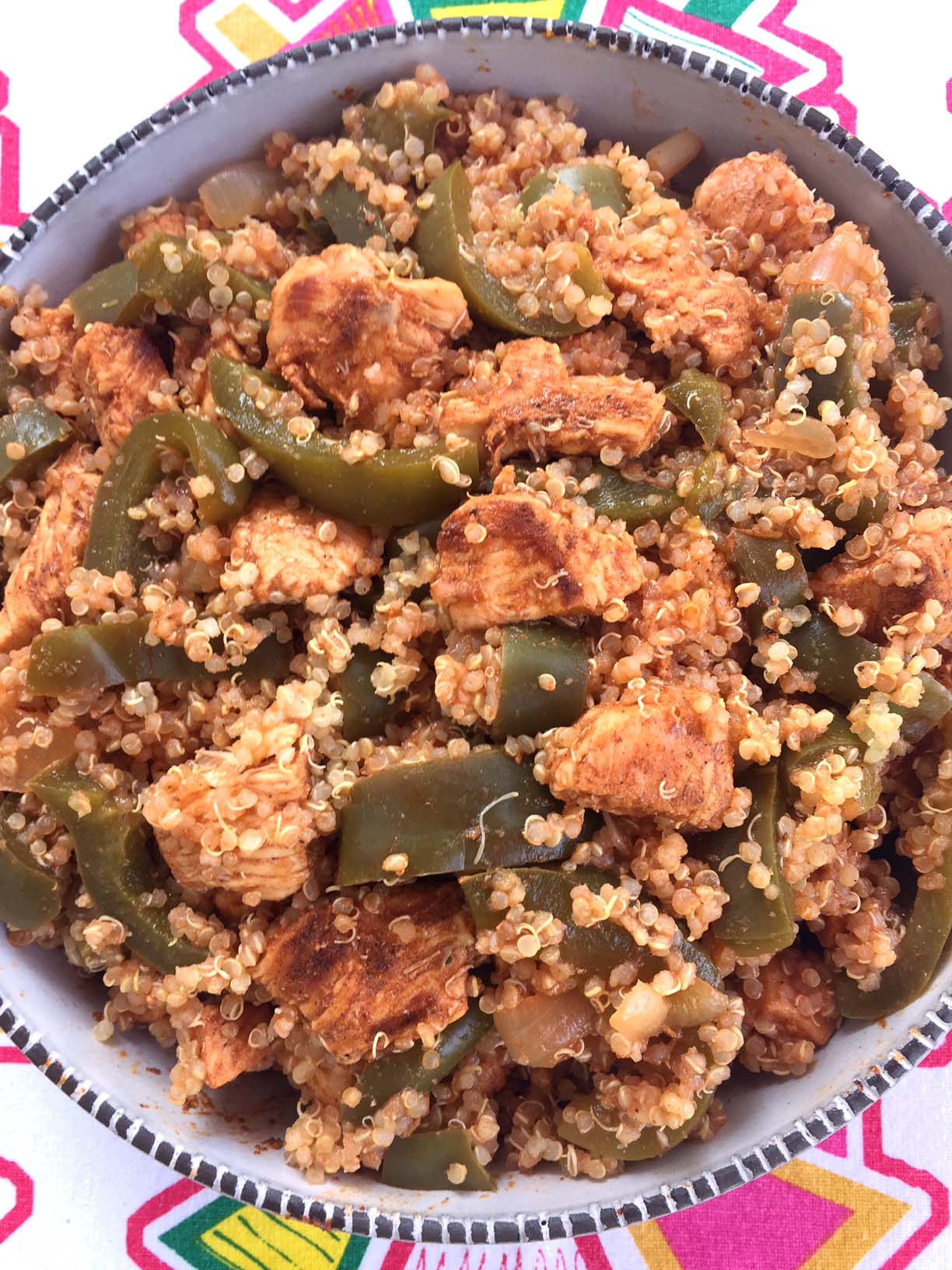 Chicken Fajitas Quinoa Bowl Recipe Melanie Cooks