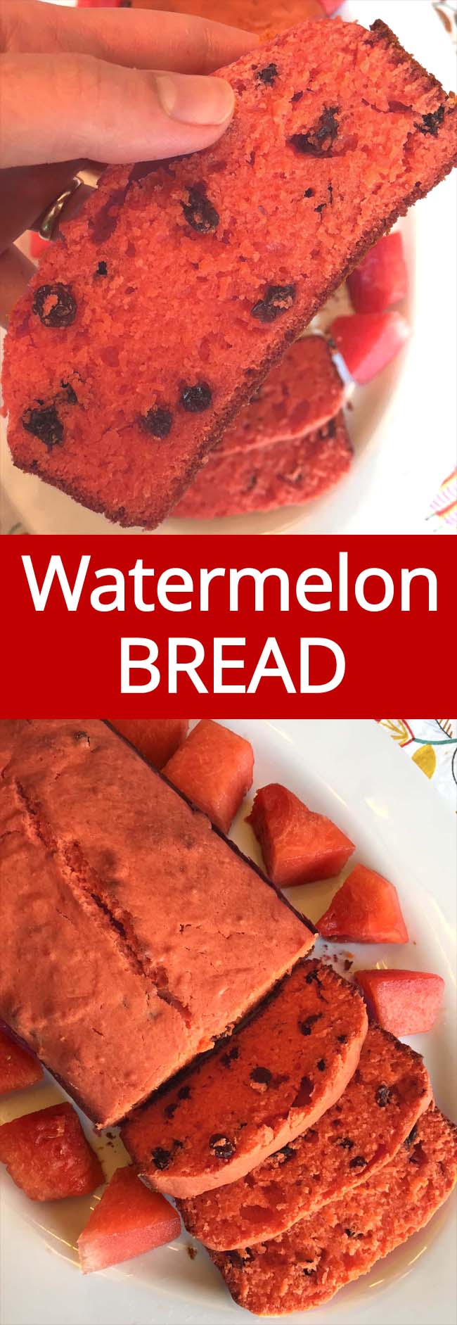 Watermelon Bread Recipe With Fresh Watermelon Melanie Cooks