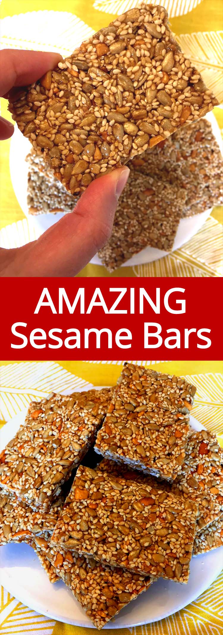 Sesame Honey Bars (Greek Pasteli) Melanie Cooks