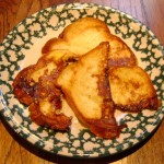 easy homemade french toast on a plate