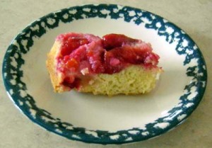 upside down plum cake - 4th of july recipes