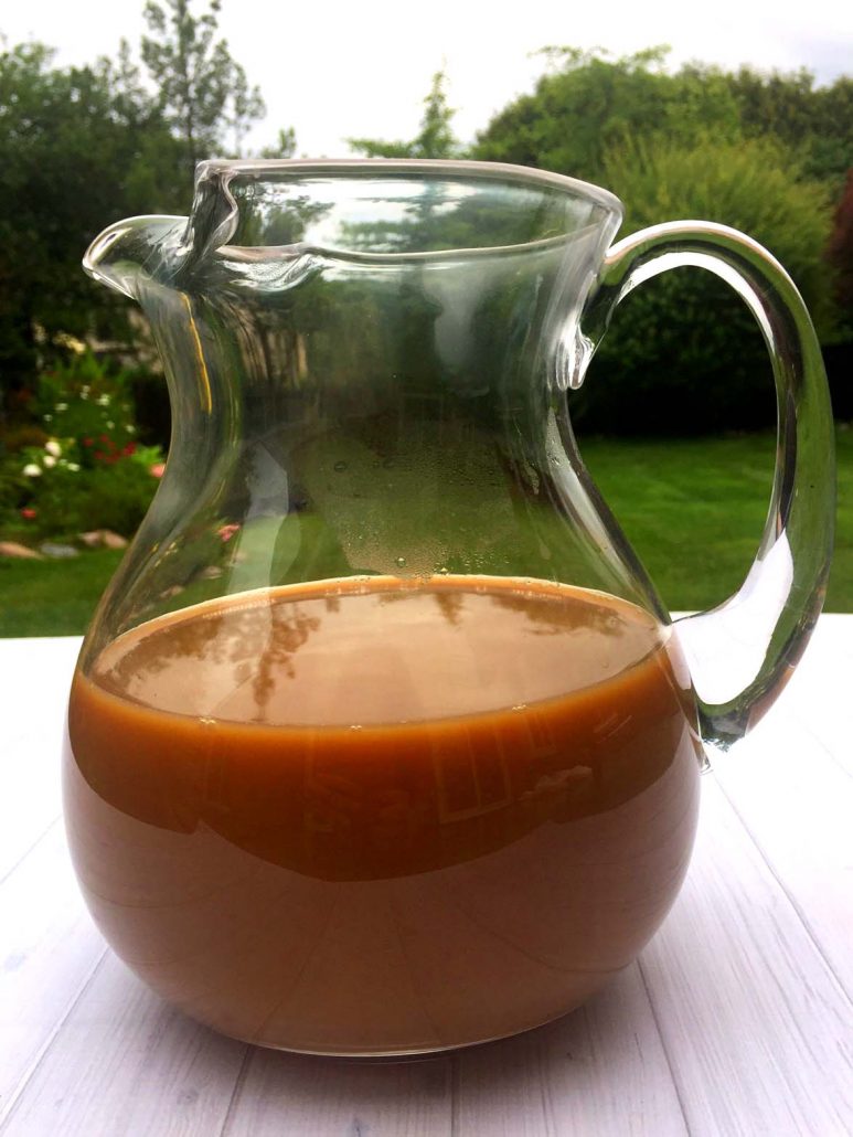 Pitcher Of Homemade Iced Coffee