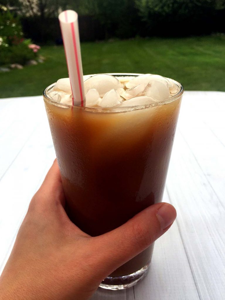 Homemade Iced Coffee Latte Recipe