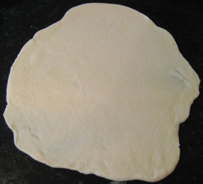 Rolled dough for pie crust