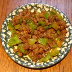 Chinese Garlic Beef With Green Peppers Recipe