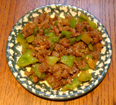 Garlic Beef With Green Peppers Recipe