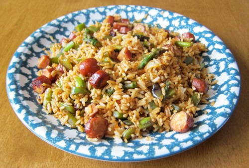 how to make sausage jambalaya recipe