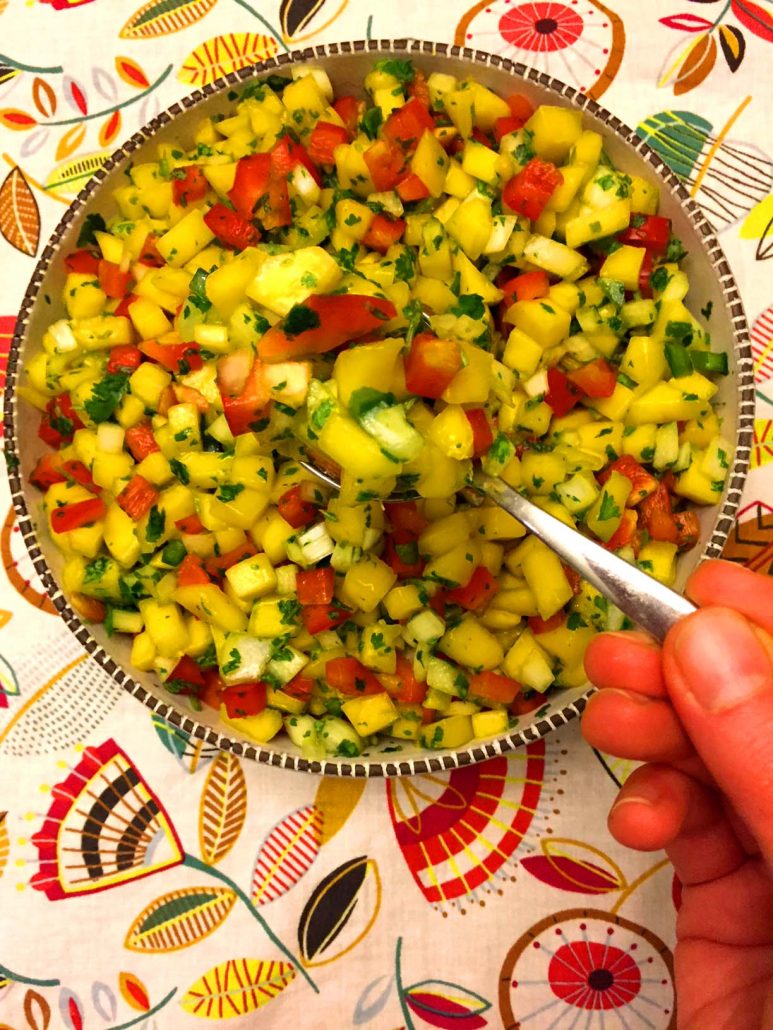 Fresh mango salsa