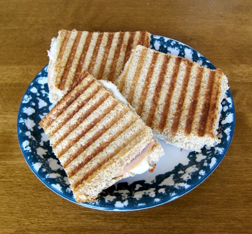 turkey and cheese panini sandwich