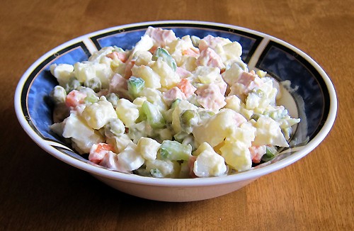 how to make russian potato salad