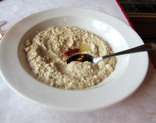 baba ganoush in reza's restaurant