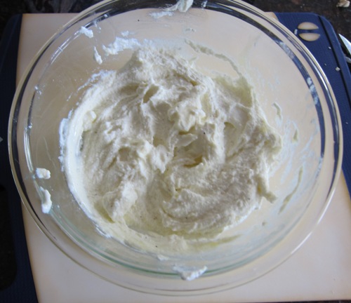 ricotta cheese in a bowl
