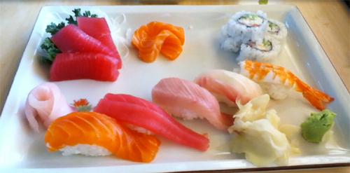 benihana lunch special sushi sashimi combo