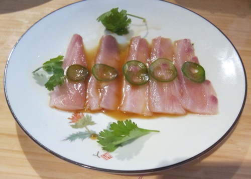 benihana sashimi with jalapeno