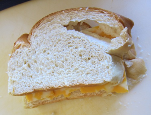 cheese sandwich with challah bread