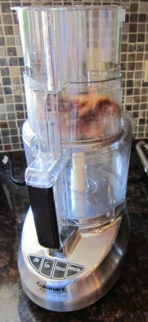 chicken in food processor