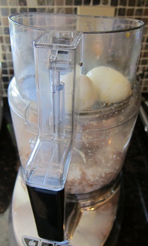 eggs in the food processor