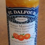 orange marmalade in a jar