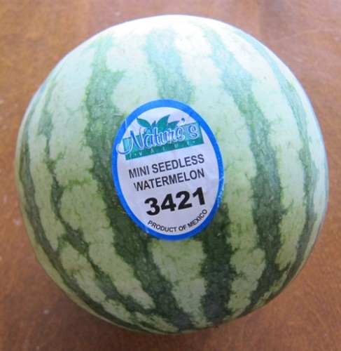 personal seedless small mini watermelon